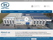 Tablet Screenshot of inoxmecc.com